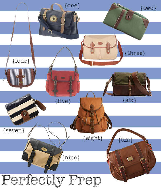 glitter is my favorite color Perfectly Prep Leather Trim Bags