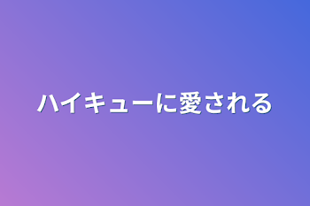 「ハイキューに愛される」のメインビジュアル