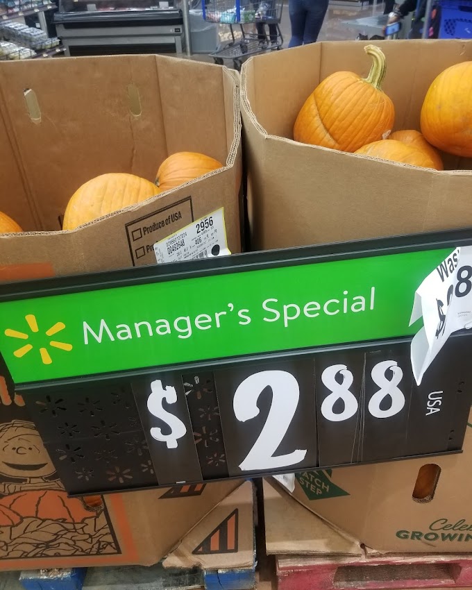 Walmart in Shorewood today if you need pumpkins 🎃🎃