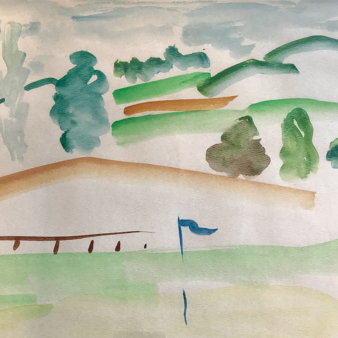 Joan Liebowitz Signed Watercolor