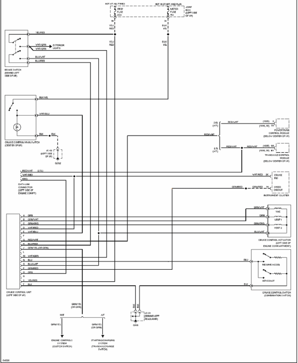 Mazda 626 cruise control circuit diagram