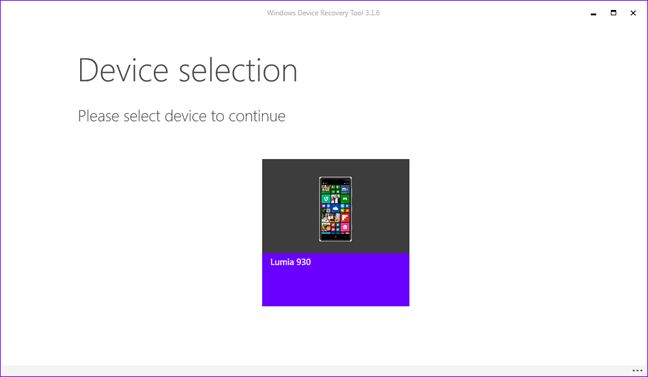revenir, restaurer, Windows Phone 8.1, Windows 10 Mobile, Outil de récupération de périphérique Windows, Lumia