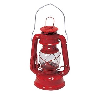  Stansport Small Hurricane Lantern (Red, 8-Inch)