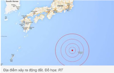 động đất 8,5 độ richter ngoài khơi Nhật Bản