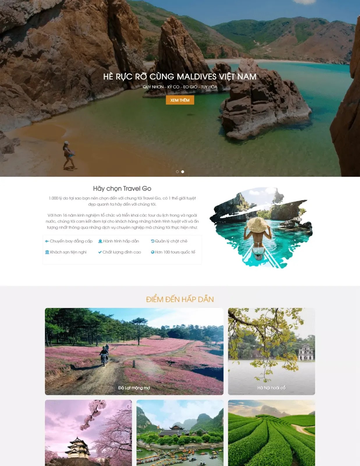 Thiết kế website du lịch (VSM245) Thiết kế website du lịch (VSM245)