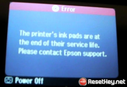 The Printer’s Ink Pads at the end of Their service life. Please contact Epson Support