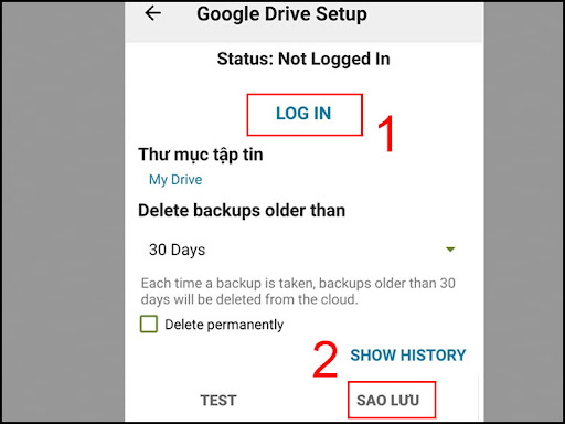 Đăng nhập Google Drive