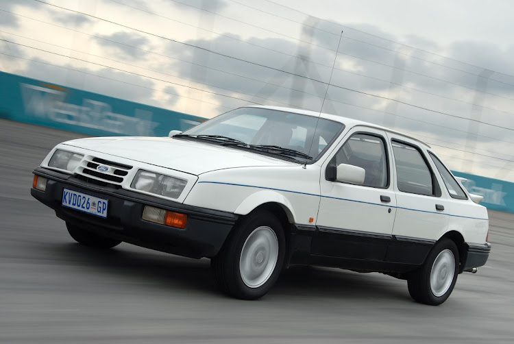 The Ford Sierra XR8 featured a 5.0-litre V8 engine from the Ford Mustang.