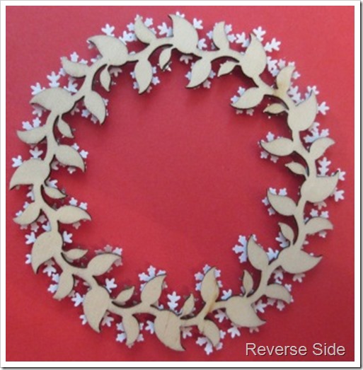 snowflake wreath christmas tree decoration