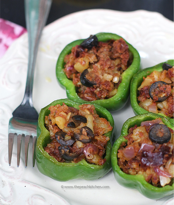 Stuffed Bell Peppers | www.thepeachkitchen.com