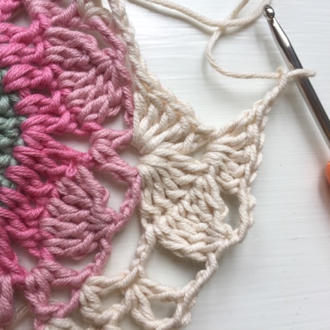 Ekte Lykke: The Rustic Lace Square - pattern and tutorial