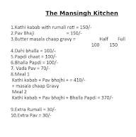 The Mansingh Kitchen menu 2