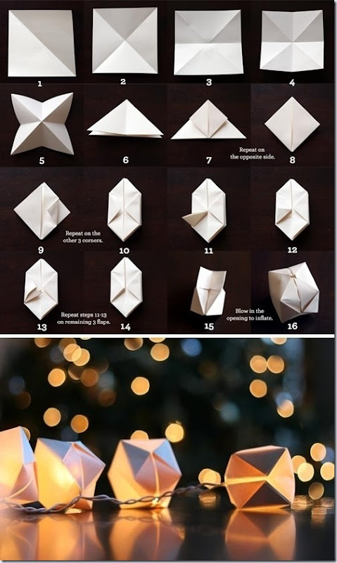 luces navida origami