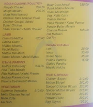 Kinara Grand menu 2