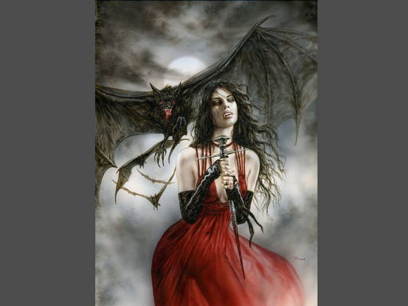 Girl Vampire In Moon, Fallen Angels