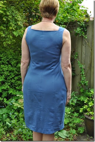 blue dress back