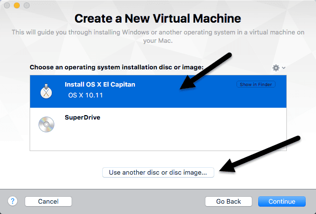 os x 설치 앱 선택