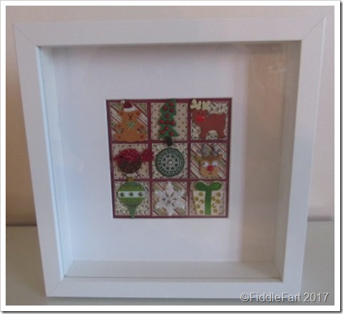 Christmas Patchwork Box FRame w