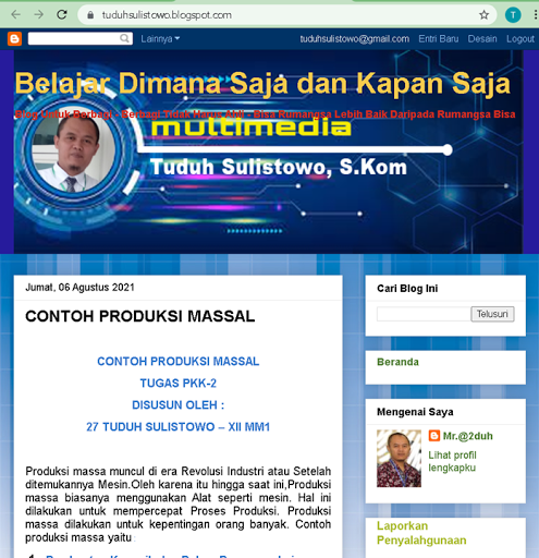 CARA MERUBAH TEMA DAN TATA LETAK PADA HALAMAN BLOG