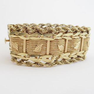 14K Gold Leaf Bracelet