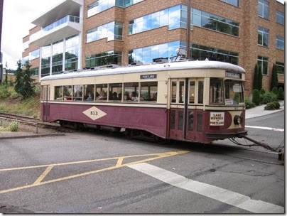 IMG_8448 Willamette Shore Trolley at Nebraska Street in Portland, Oregon on August 19, 2007