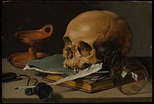 520px Pieter Claesz Still Life with a Skull and a Writing Quill