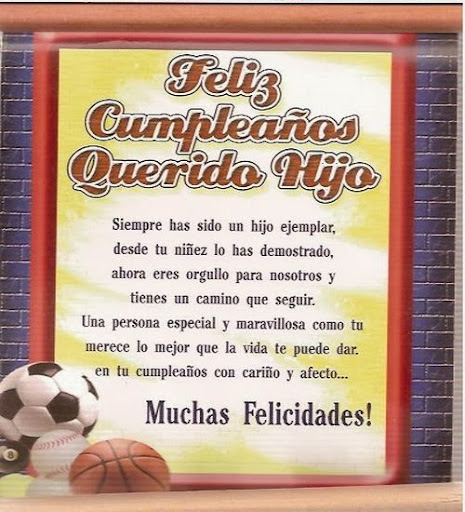 felicitaciones de cumpleaños para un hijo