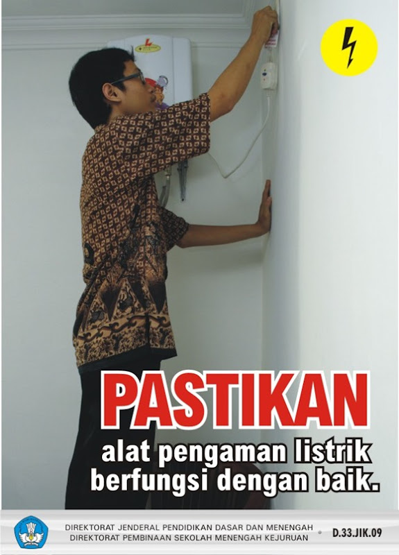 Gambar Poster Colokan Listrik 58 Contoh Poster  Tentang Kesehatan dan Keselamatan Kerja 