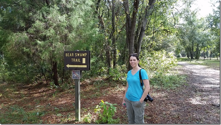 Tina at Bear Swamp Trailhead