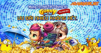 Gunny Mobi Khuyến mãi Nạp 1 Được 2 chỉ ngày 28.02