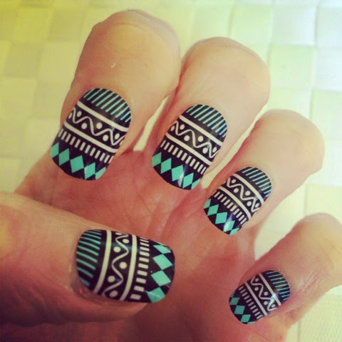 emsypickle: Midweek Manicure | Primark Aztec False Nails & Naileen ...