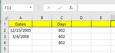 dagen tussen datums