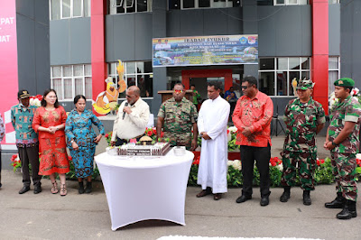 Ibadah Syukur, Dandim 1702/JWY Menghadiri HUT Kota Wamena 2