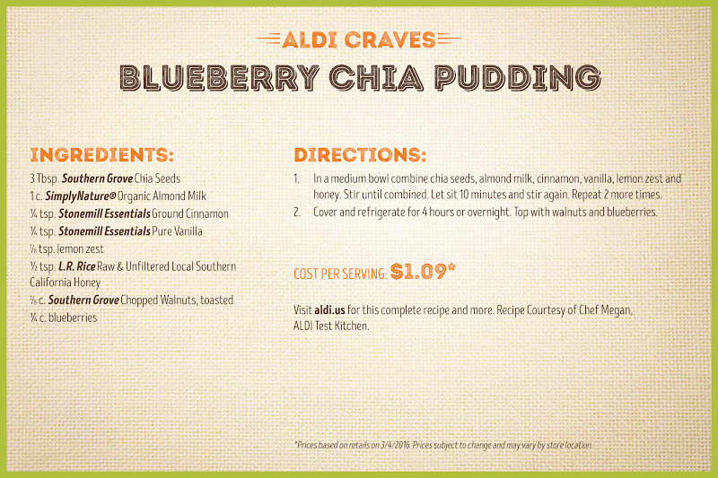 recipe photo for blueberry chia pudding