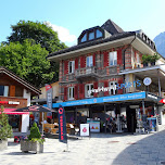 Grindelwald city center in Grindelwald, Switzerland 