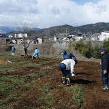 農場の堆肥まき 2011/03/26