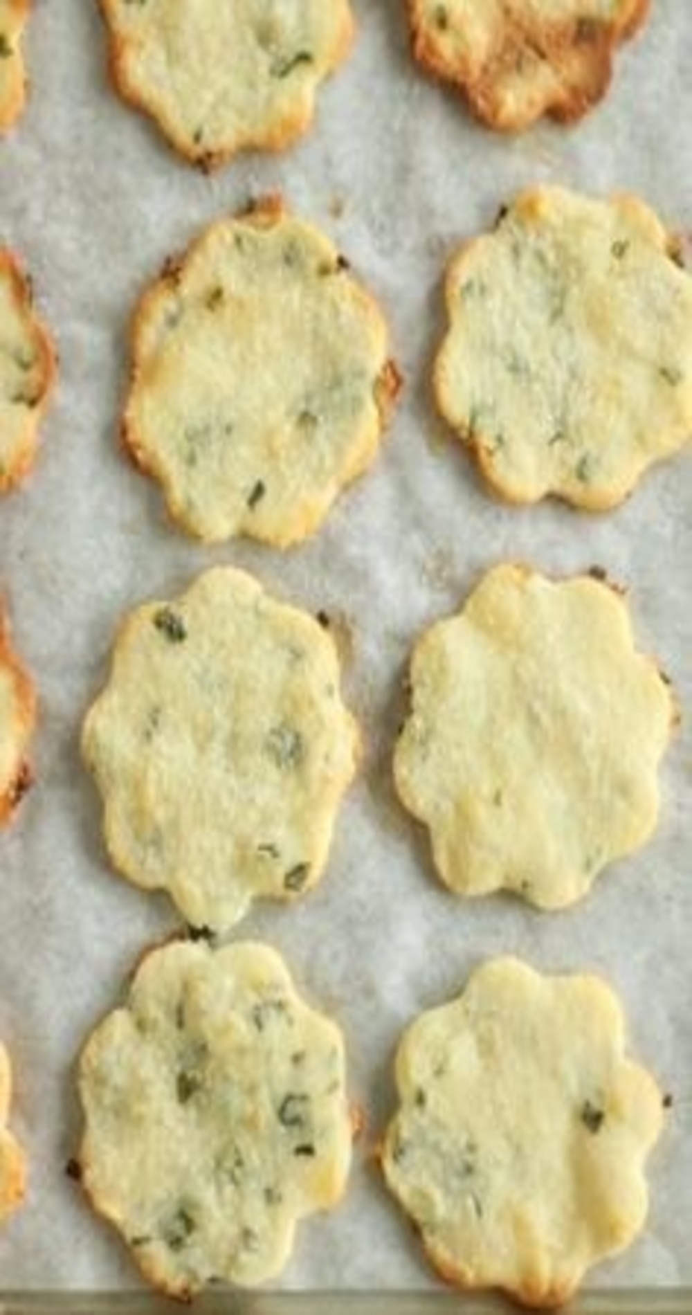 Keto Sour Cream and Chive Crackers