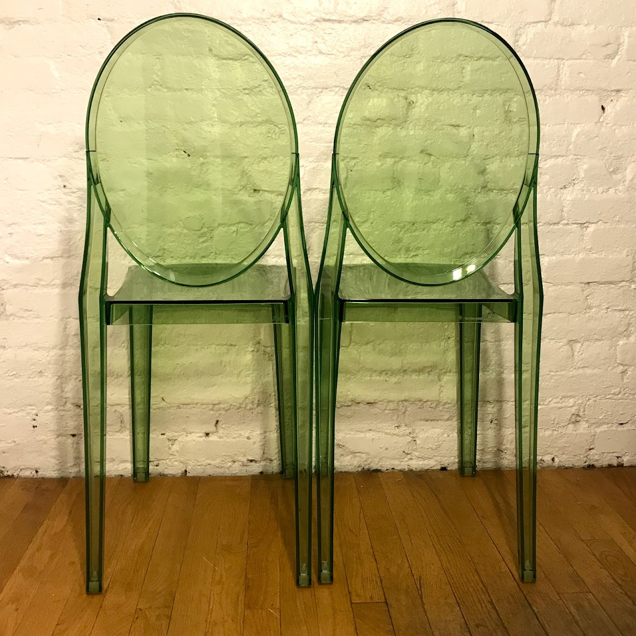 Kartell + Philippe Starck Victoria Ghost Chair Pair