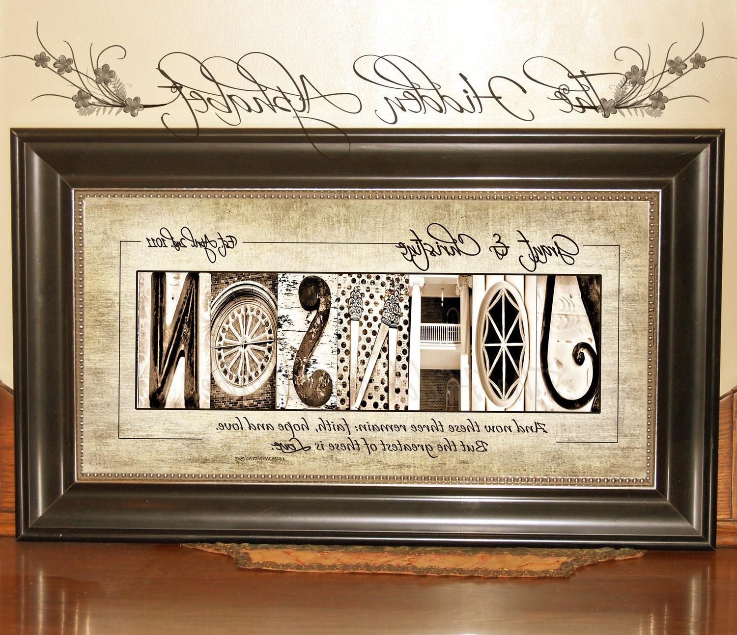 CUSTOM WEDDING Gift Alphabet