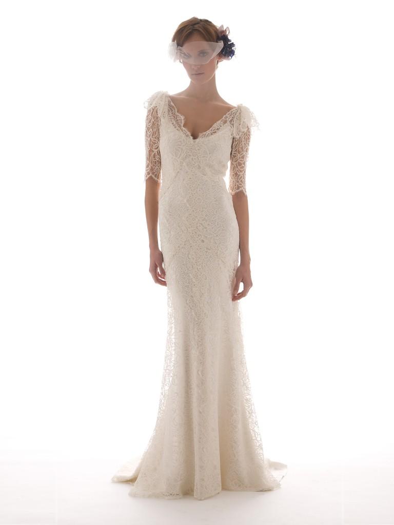 Lace, Long Sleeved Wedding