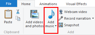 Windows, Movie Maker, aggiungi, musica, video