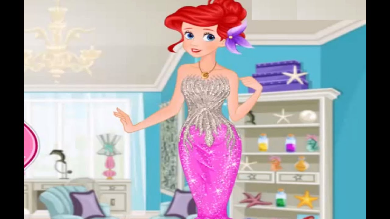 Ariel Mermaid Dress Design - Disney Princess Ariel Dress Up Game For Girls - Princess Ariel Mermaid Dress Up Games