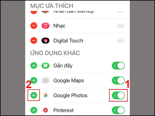 Bật và thêm Google Maps vào Mục ưa thích của iMessage