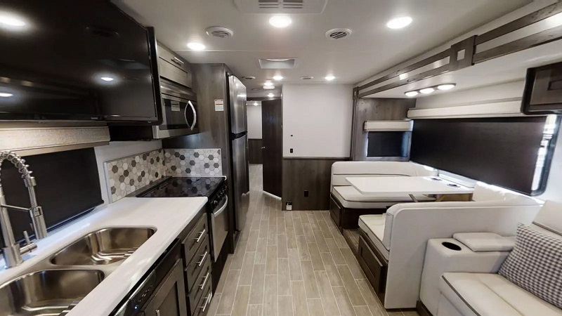 10 Great Class A RVs With Bunk Beds Forest River Georgetown 36B5 interior