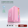 Case máy tính VSP V206 Mini Pink