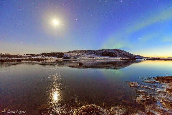 Winter's Last Aurora, Vesterålen, Norway