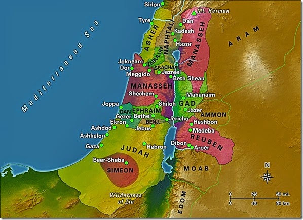 Joshua 12 Hebrew Tribes