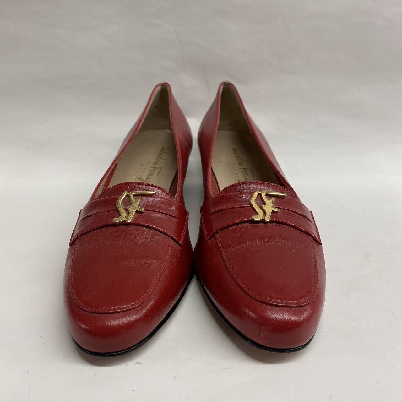 Salvatore Ferragamo Red Low Pumps