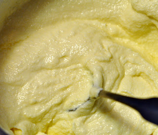 Mix the ricotta together with milk and eggs