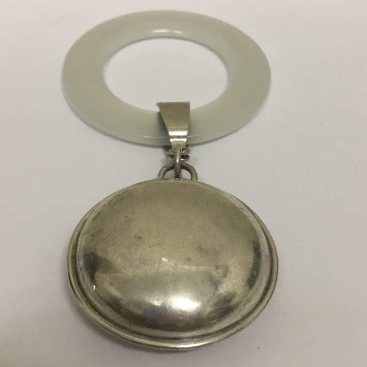 Lunt Sterling Silver Baby Rattle